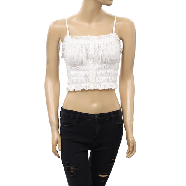 Urban Outfitters UO Tulla Smocked Cami Top M