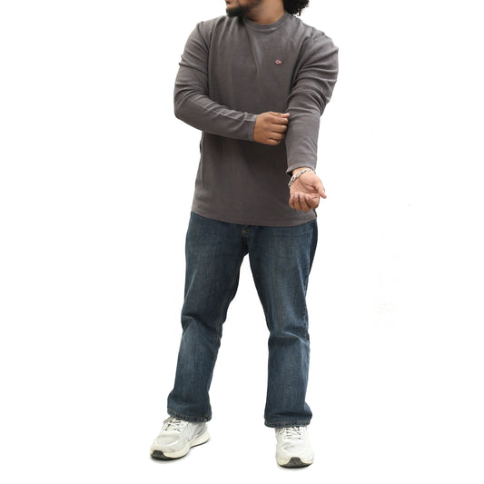 Napapijri Solid Men's Sweatshirt Long Sleeve Cotton Pullover