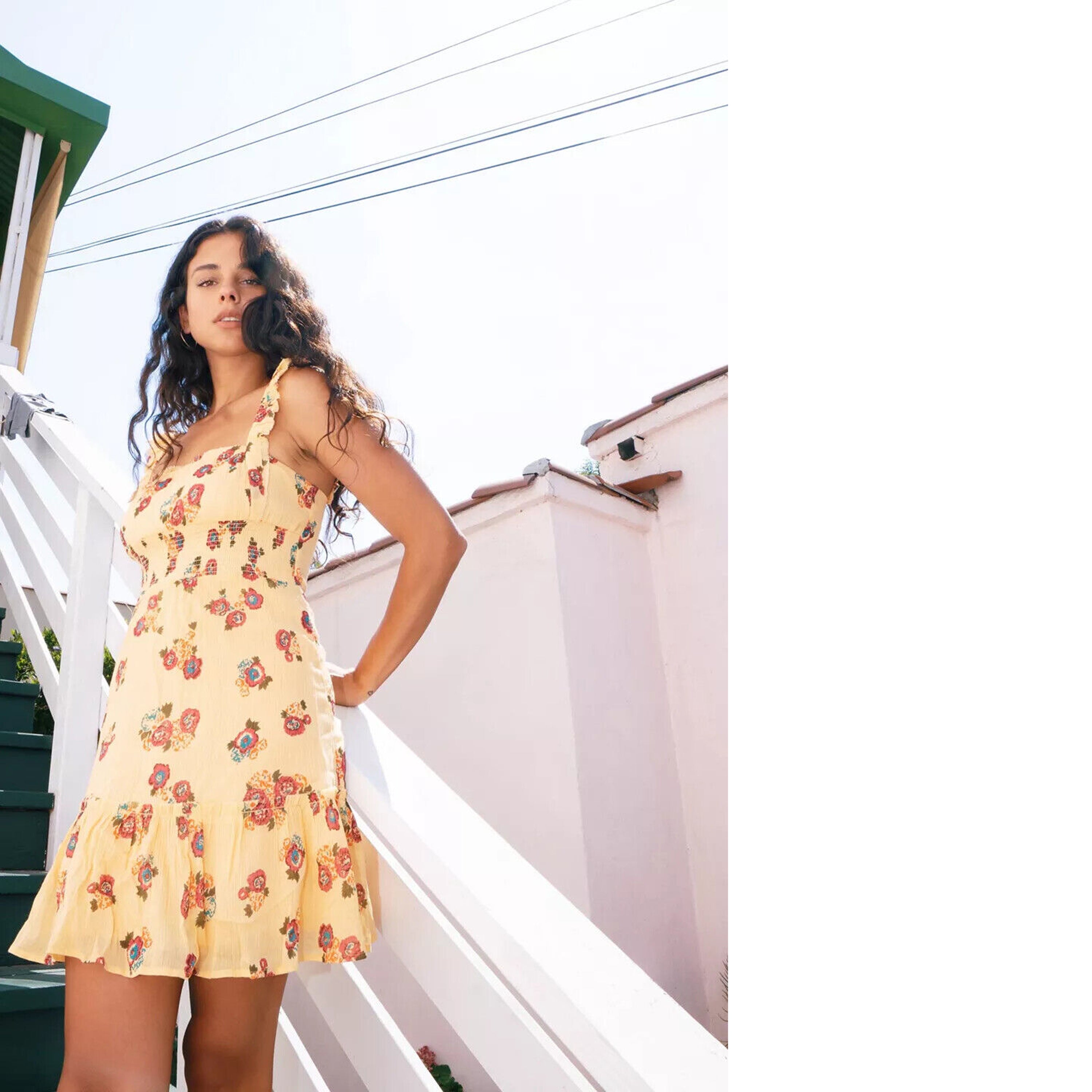Urban Outfitters UO Festival Ruffle Mini Dress – White Chocolate Couture