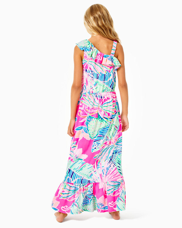 lilly pulitzer ivie maxi dress Lilly Pulitzer Ivie Maxi Dress (Size 16) (Multi Kitten Around)