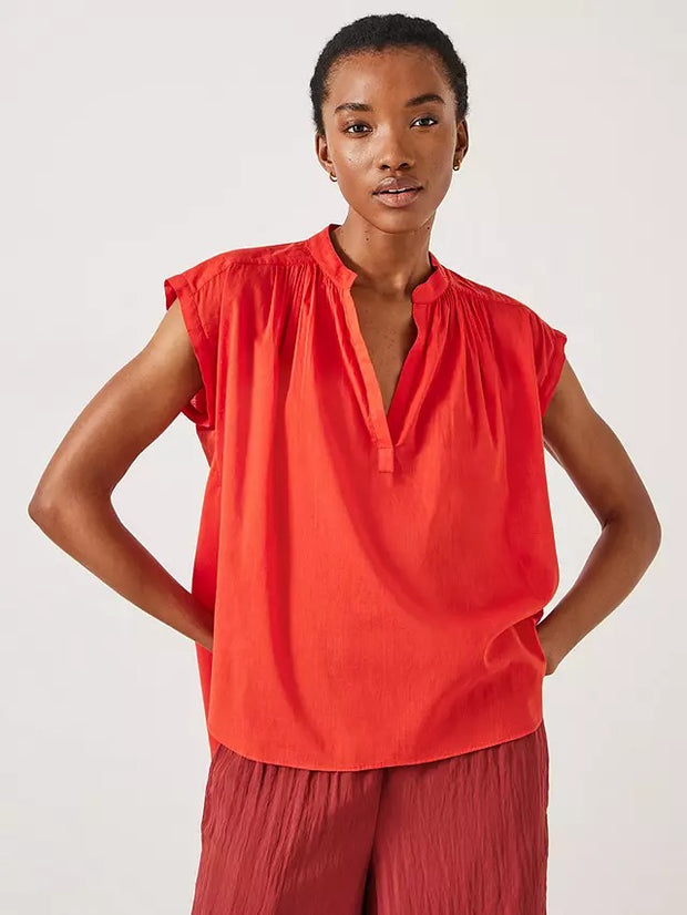 Hush Viola Sleeveless Cotton Shirt Top