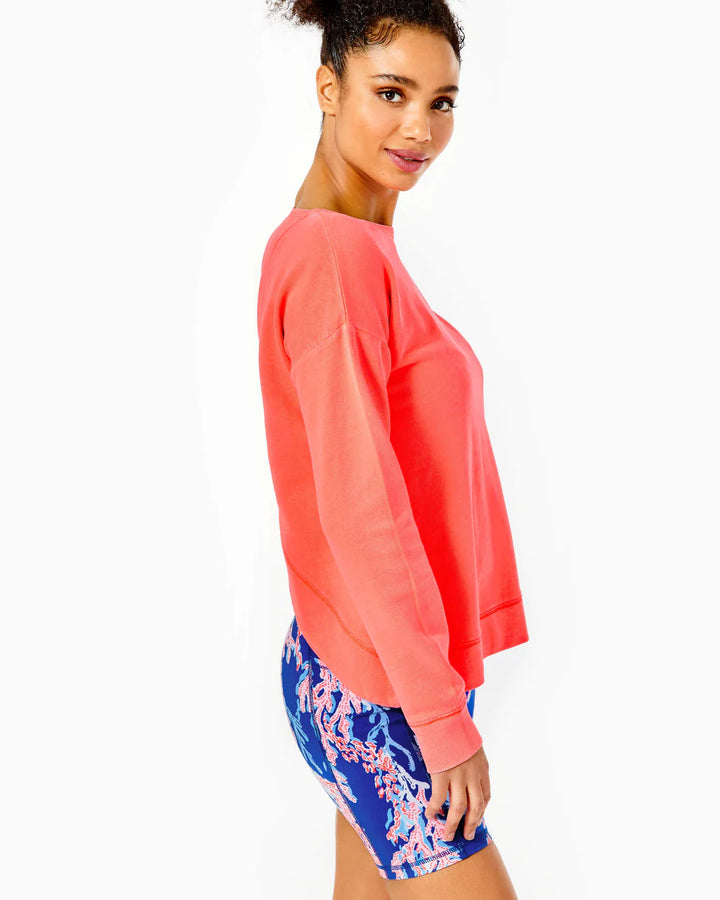 Lilly Pulitzer Luxletic Biscaya 交叉背套头衫