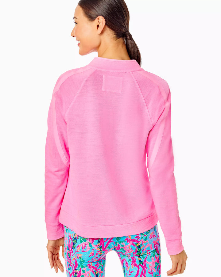 Lilly Pulitzer Luxletic Ashlee Half-Zip Pullover Top