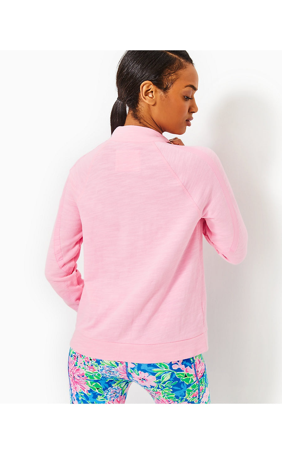 Lilly Pulitzer Luxletic Ashlee Half-Zip Pullover Top Sweatshirt