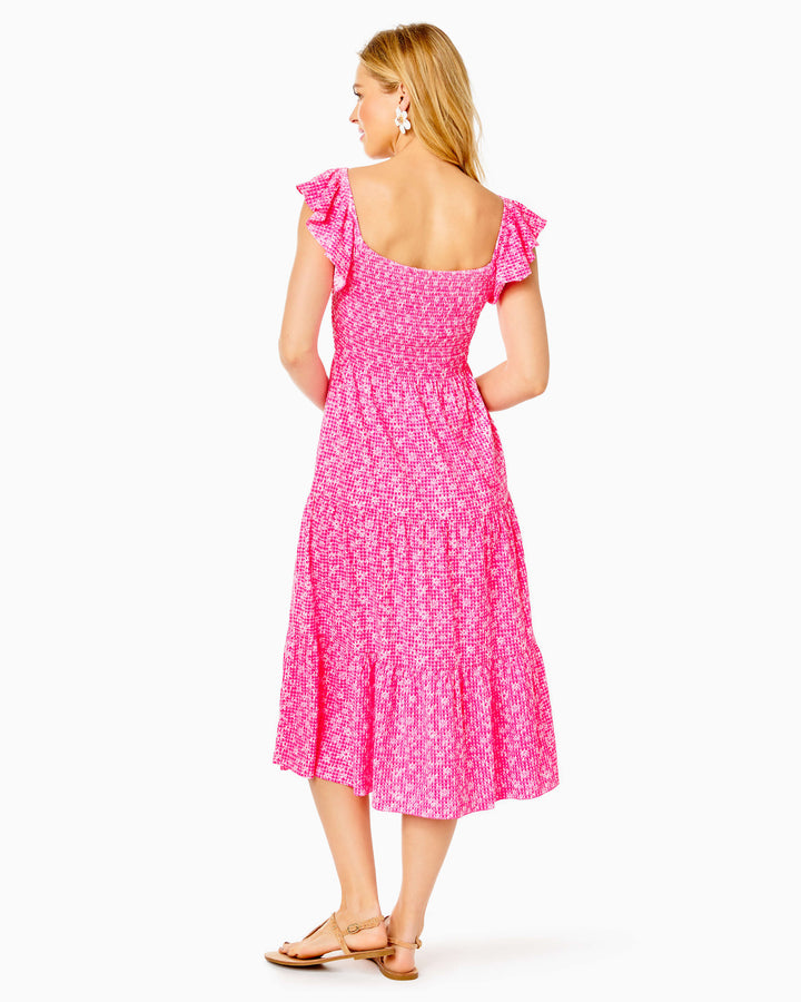 Lilly Pulitzer Jilly Smocked Midi Dress