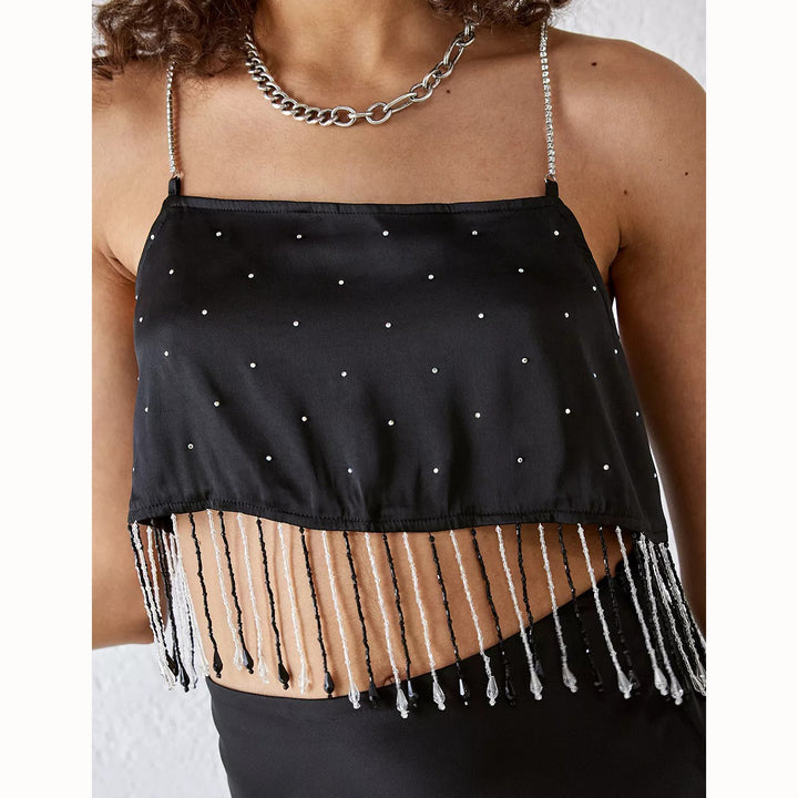 Urban Outfitters UO Milina Beaded Embellished Cami Top