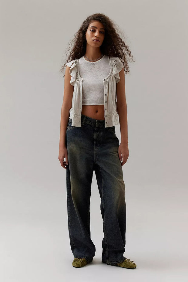 BDG Urban Outfitters Harlow Off-The-Shoulder Blouse Top