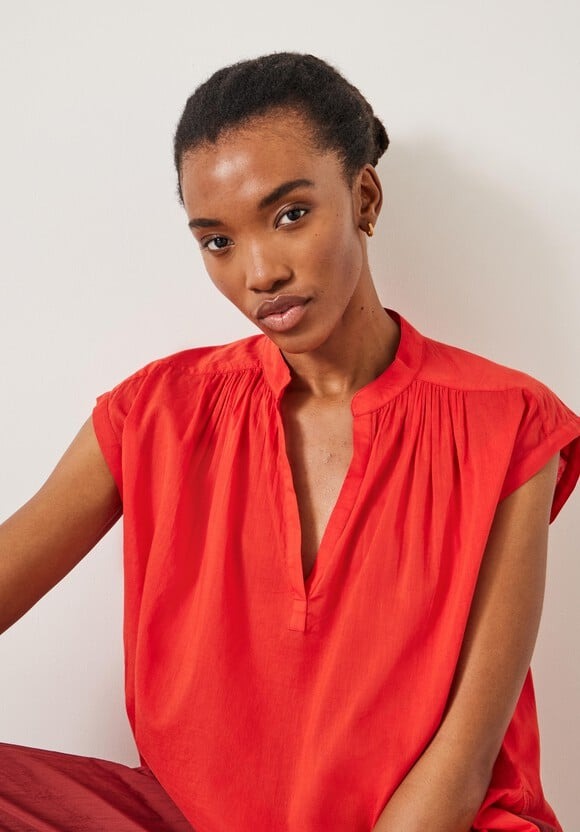 Hush Viola Sleeveless Cotton Shirt Top