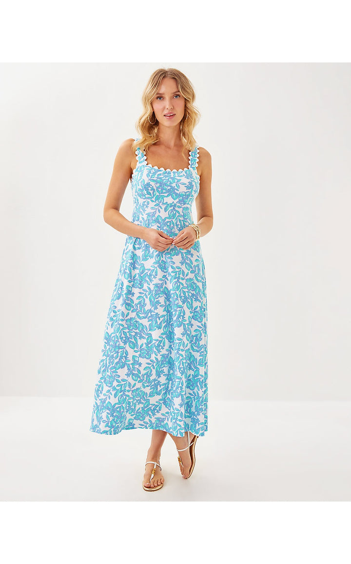 Lilly Pulitzer Dwyer Floral Print Swing Midi Dress