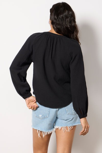 Free People We The Free Lucy Solid Shirt Blouse Top