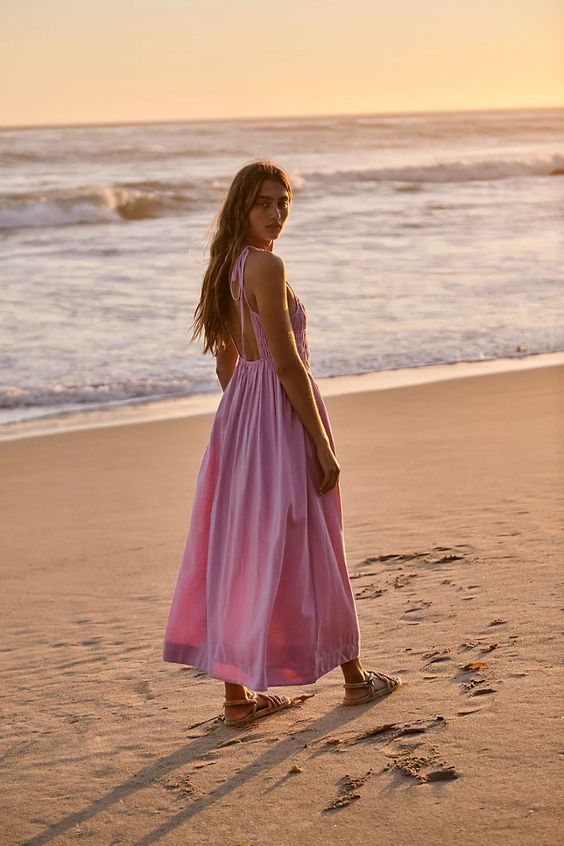 free people beach dress Free People Fp Beach Free-Est Gitana Midi Dress – White Chocolate Couture