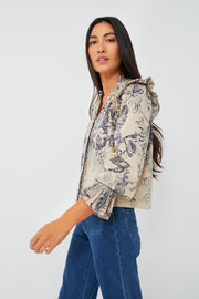 Anthropologie Love The Label Yaffe Print Jessie Blouse Top