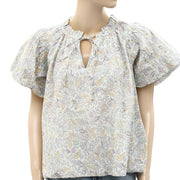 Love The Label Anthropologie Floral Printed Blouse Top