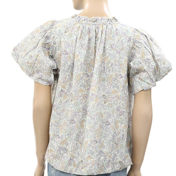 Love The Label Anthropologie Floral Printed Blouse Top
