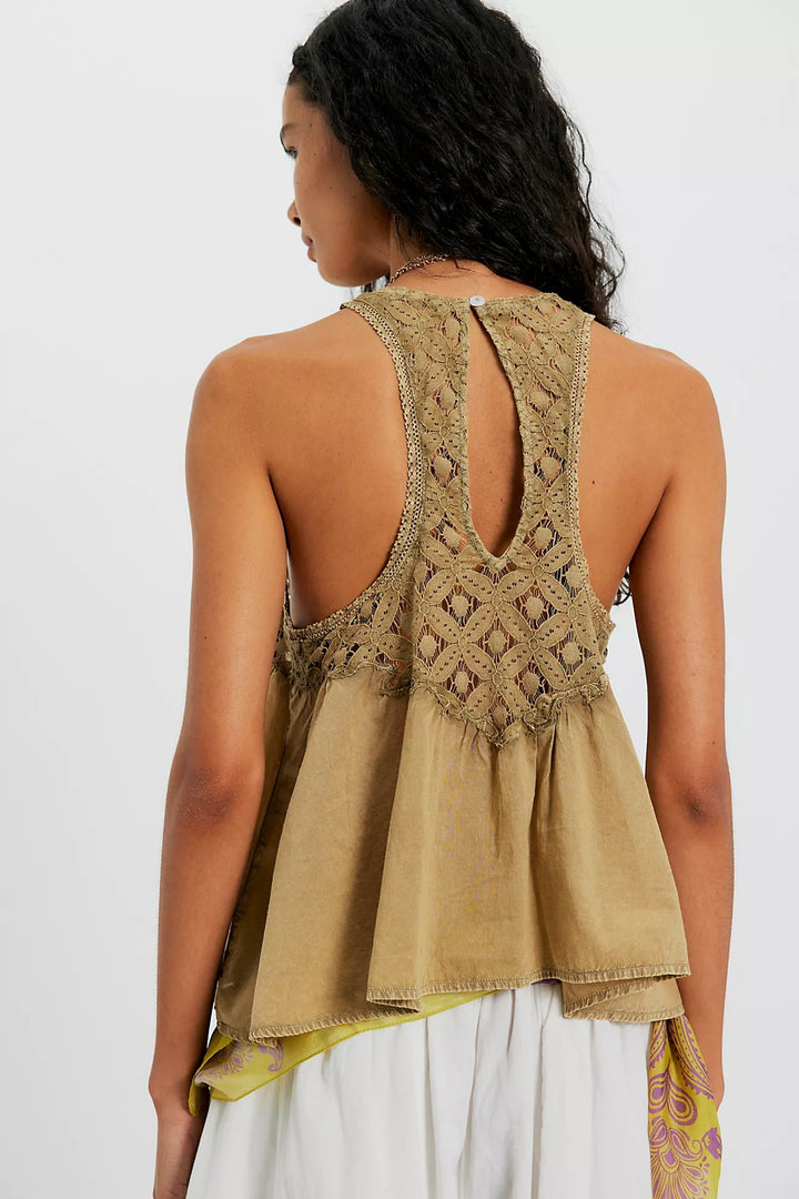 Free People Wandering Light Blouse Top