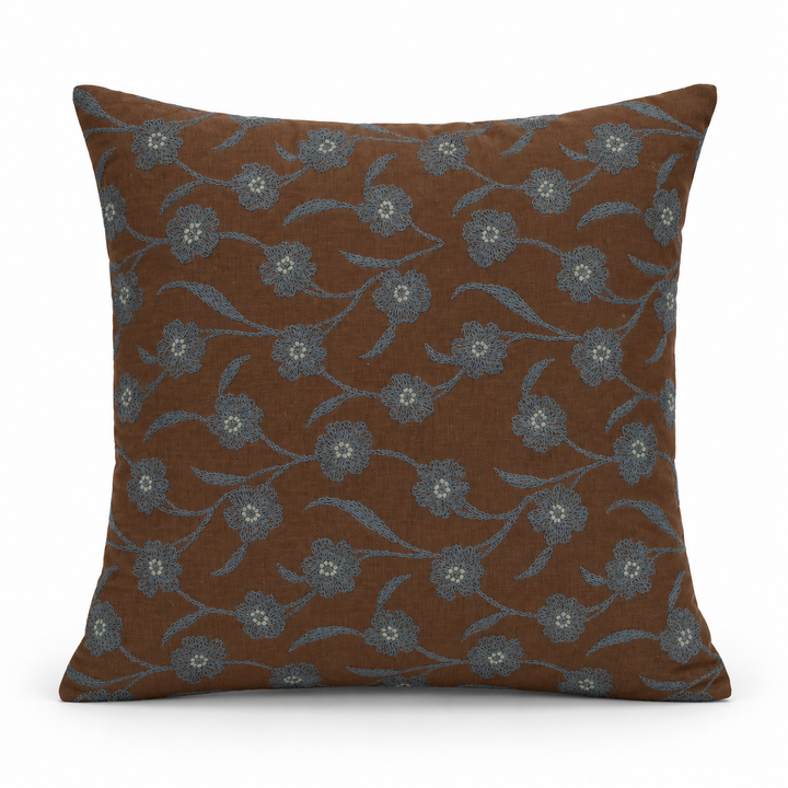 1 PCS Floral Embroidered Cushion Cover Square Throw Pillow Case Sofa home