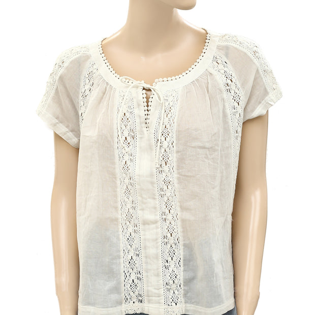 Odd Molly Anthropologie Lace Shirt Blouse Top