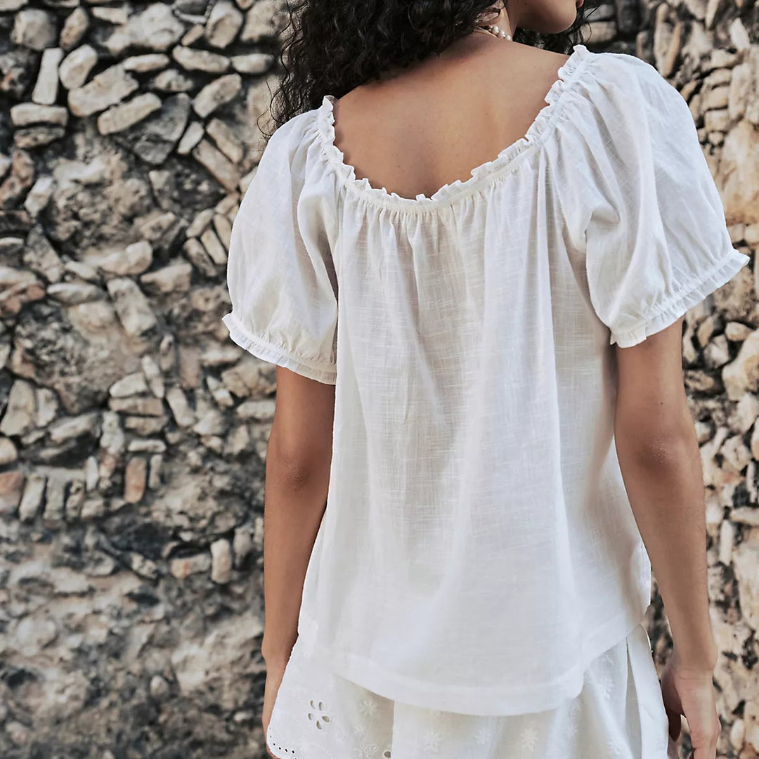 Free People Lace Blouse Top