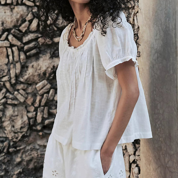 Free People Lace Blouse Top