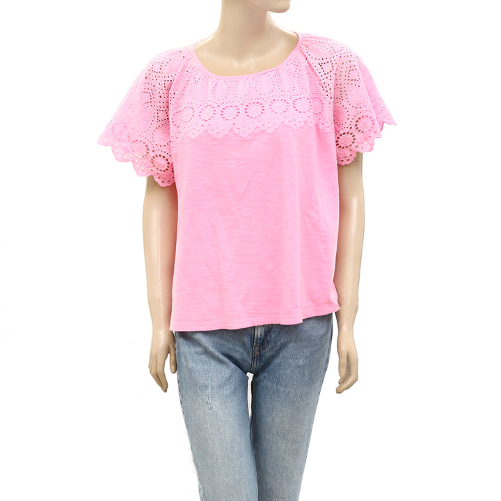 Lilly Pulitzer Taylinn Eyelet Blouse Top