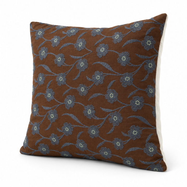 1 PCS Floral Embroidered Cushion Cover Square Throw Pillow Case Sofa home
