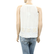 Odd Molly Anthropologie Right Field Embroidered Lace Tank Blouse Top