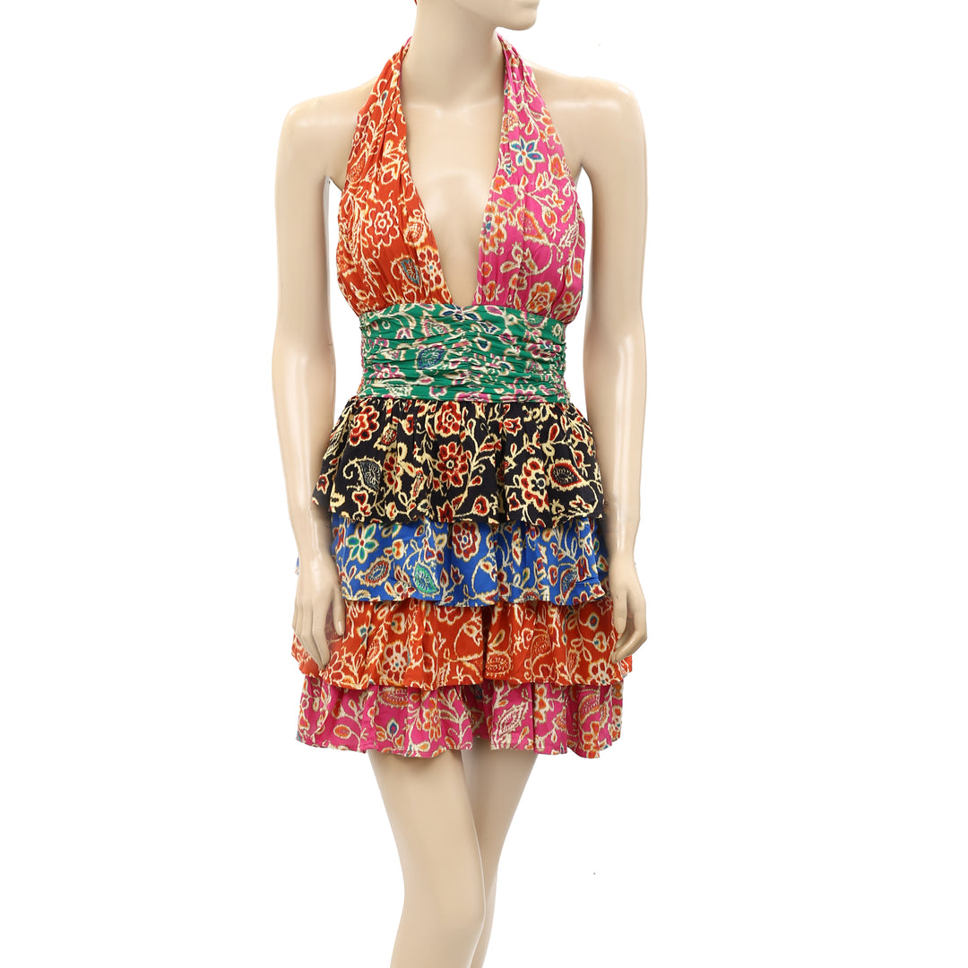 Love The Label Anthropologie Kali Halter Mini Dress