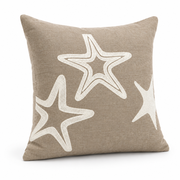 1 PCS Starfish Embroidered Cushion Cover Square Throw Pillow Case Sofa