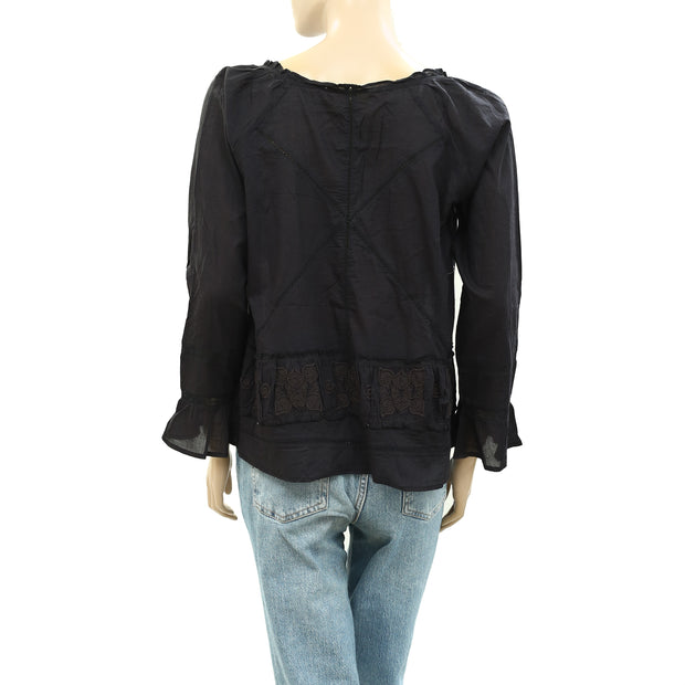 Odd Molly Anthropologie Embroidered Blouse Top