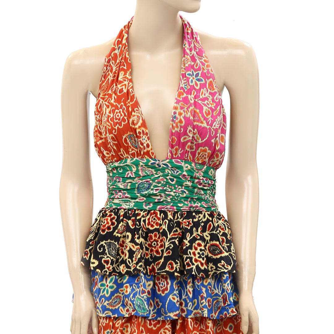 Love The Label Anthropologie Kali Halter Mini Dress