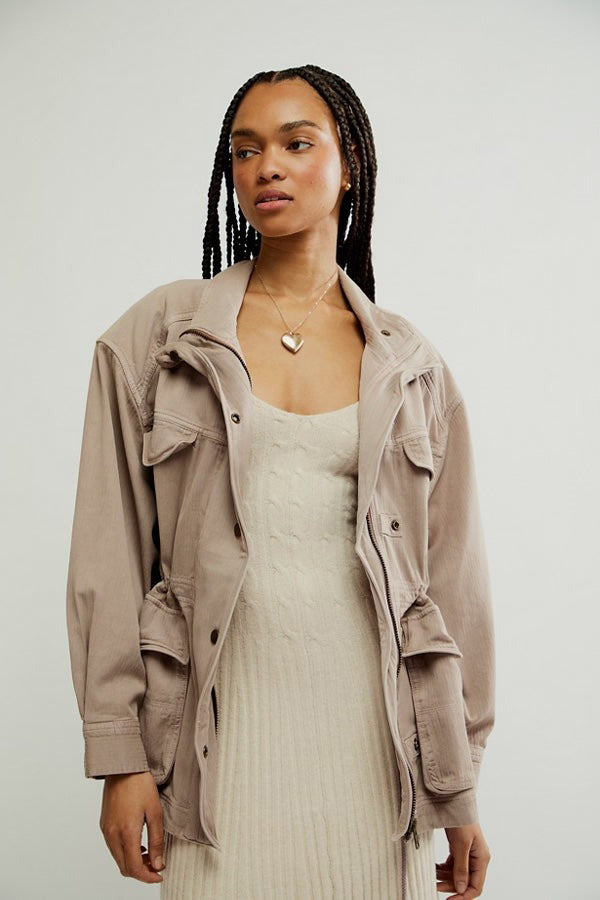 Free People We The Free Arya Utility Jacket Zip up Top
