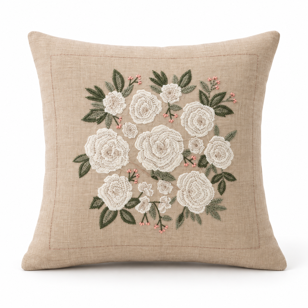 1 PCS Rose Cushion Cover Square Throw Pillow Case Sofa Home Decor