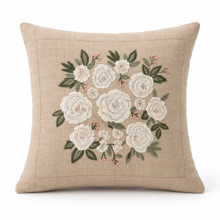 1 PCS Rose Cushion Cover Square Throw Pillow Case Sofa Home Decor
