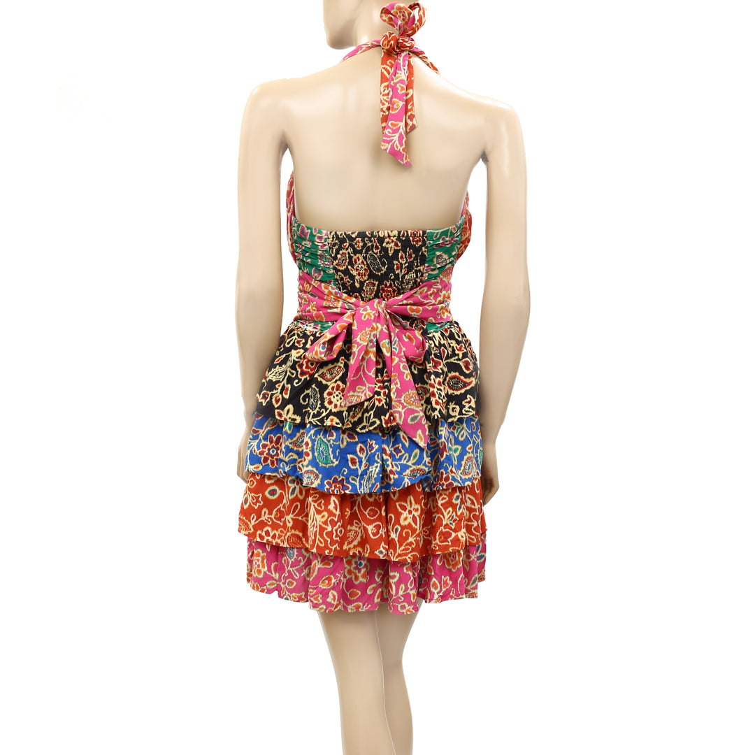 Love The Label Anthropologie Kali Halter Mini Dress