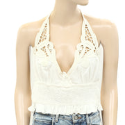 Free People Cressida Halter Blouse Top