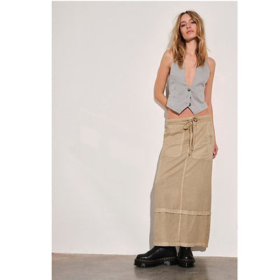 Free People Lizzie Parachute Maxi Skirt