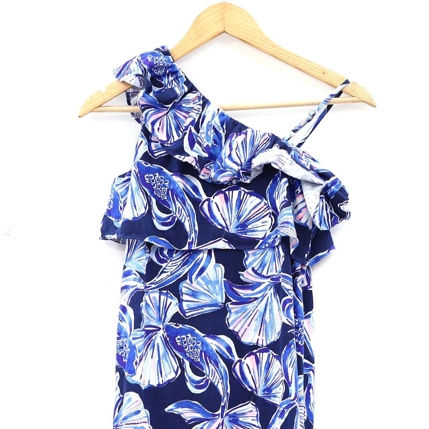 Lilly Pulitzer Girls Kids Bright Navy in Reel Life Maxi Dress