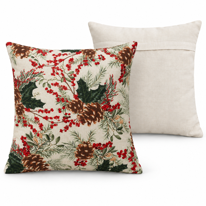 1 PCS Berry Embroidered Cushion Cover Square Throw Pillow Case Sofa Home