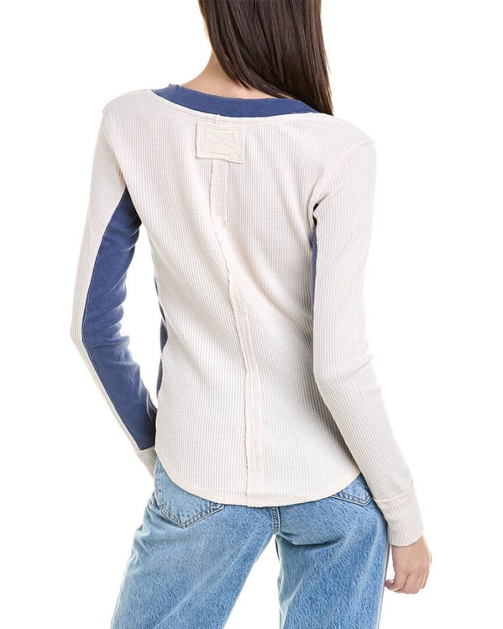 Free People We The Free To The Wild Thermal Blouse Top