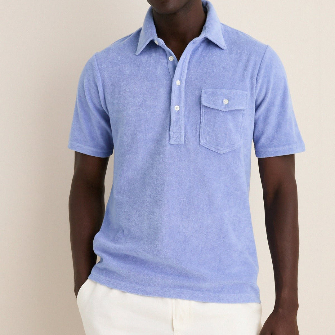Criquet Terrycloth Players Men's Polo T-Shirt