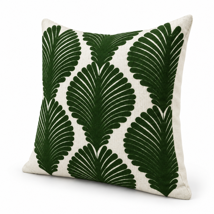 1 PCS Leaf Embroidered Cushion Cover Square Throw Pillow Case Sofa home
