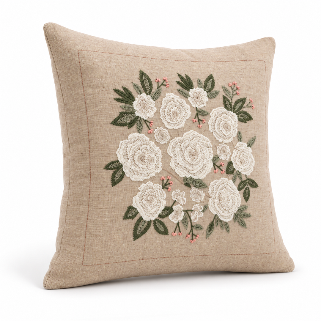 1 PCS Rose Cushion Cover Square Throw Pillow Case Sofa Home Decor