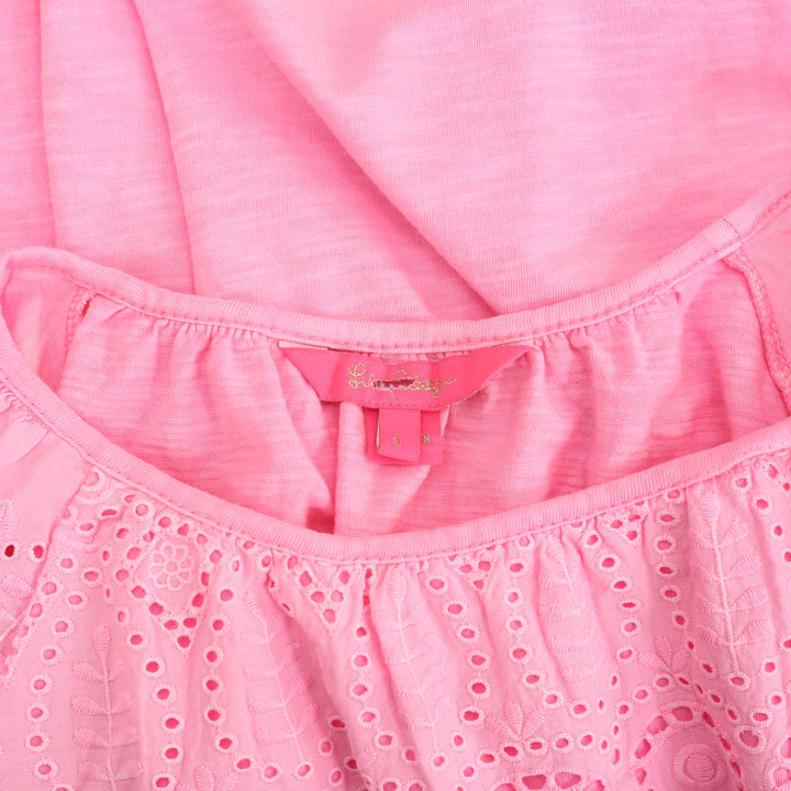 Lilly Pulitzer Taylinn Eyelet Blouse Top