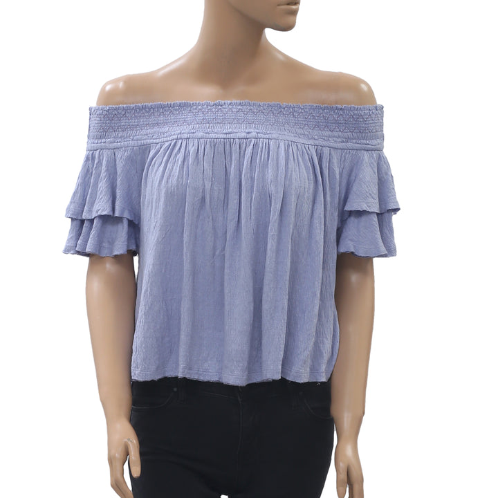 Free People Santorini Swingy Crop Top Off The Shoulder