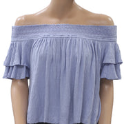 Free People Santorini Swingy Crop Top Off The Shoulder