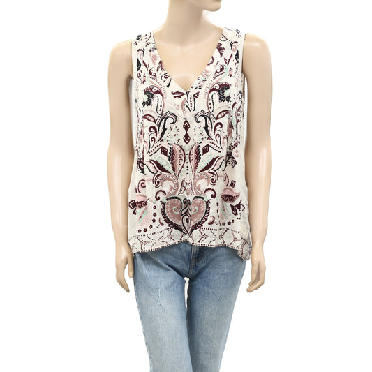 Odd Molly Anthropologie Paisley Floral Print Tunic Shirt Top