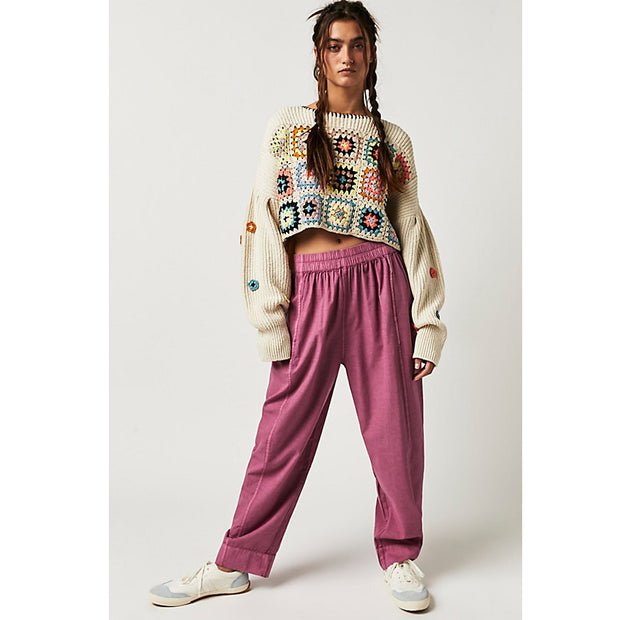 Free People Preppy Poplin Pull-On Trouser Pants