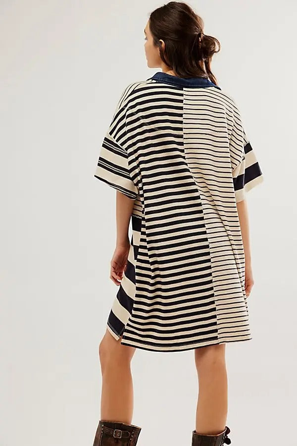 Free People Charlie Tee Tunic Mini Dress