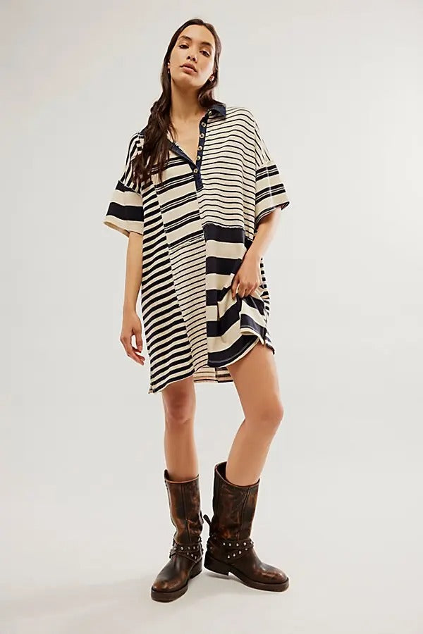 Free People Charlie Tee Tunic Mini Dress