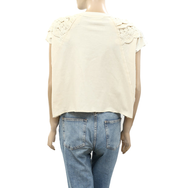 Free People We The Free Crochet Lace Blouse Top